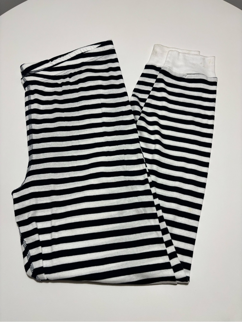 Live And Tell Navy Blue & White Stripe Cotton Legging Pajama Pants